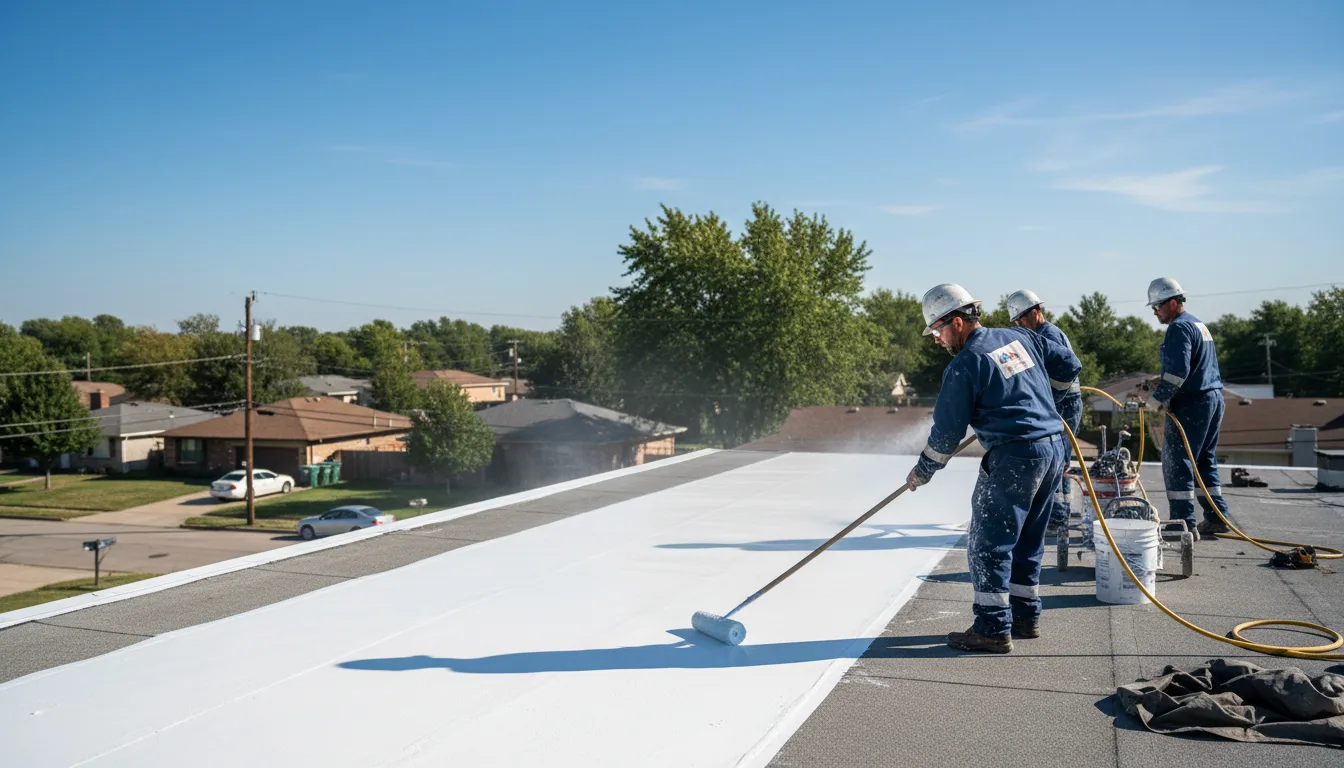 Commercial roof coating in Hutchinson, PA near me